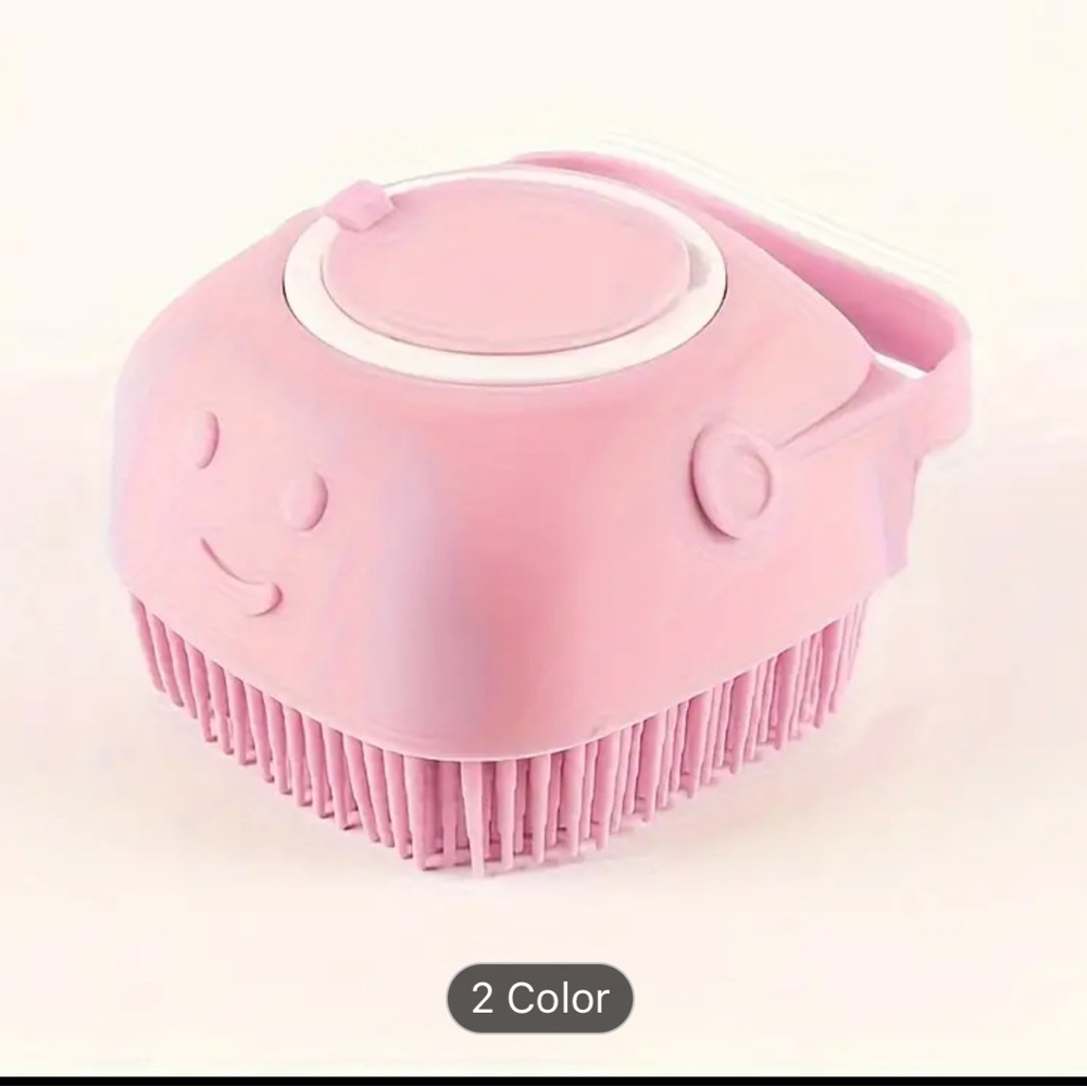2-in-1 Silicone Pet Grooming and Massage Brush for Dogs & Cats